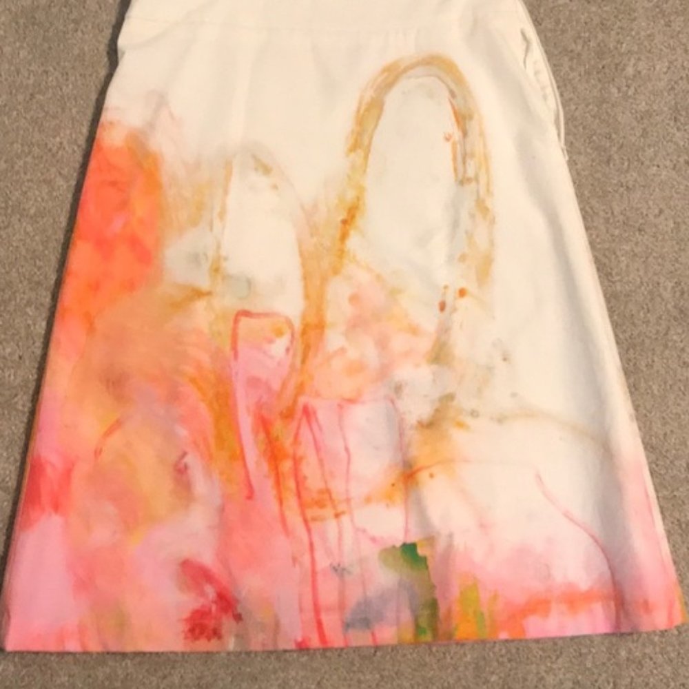 Claire Derjardins watercolor A line skirt